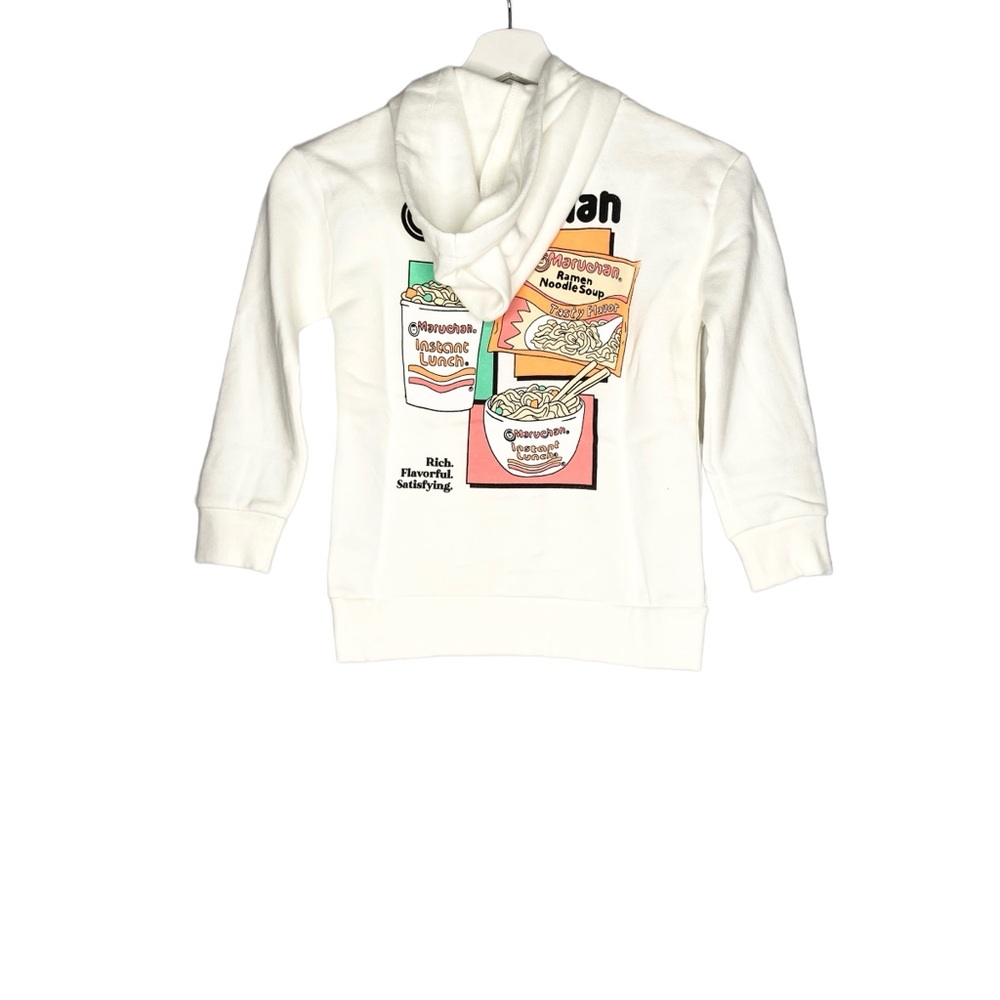 Art Class NWT XS(4/5) Boy' Maruchan Ramen Noodle Graphic Hoodie cream - Picture 6 of 16